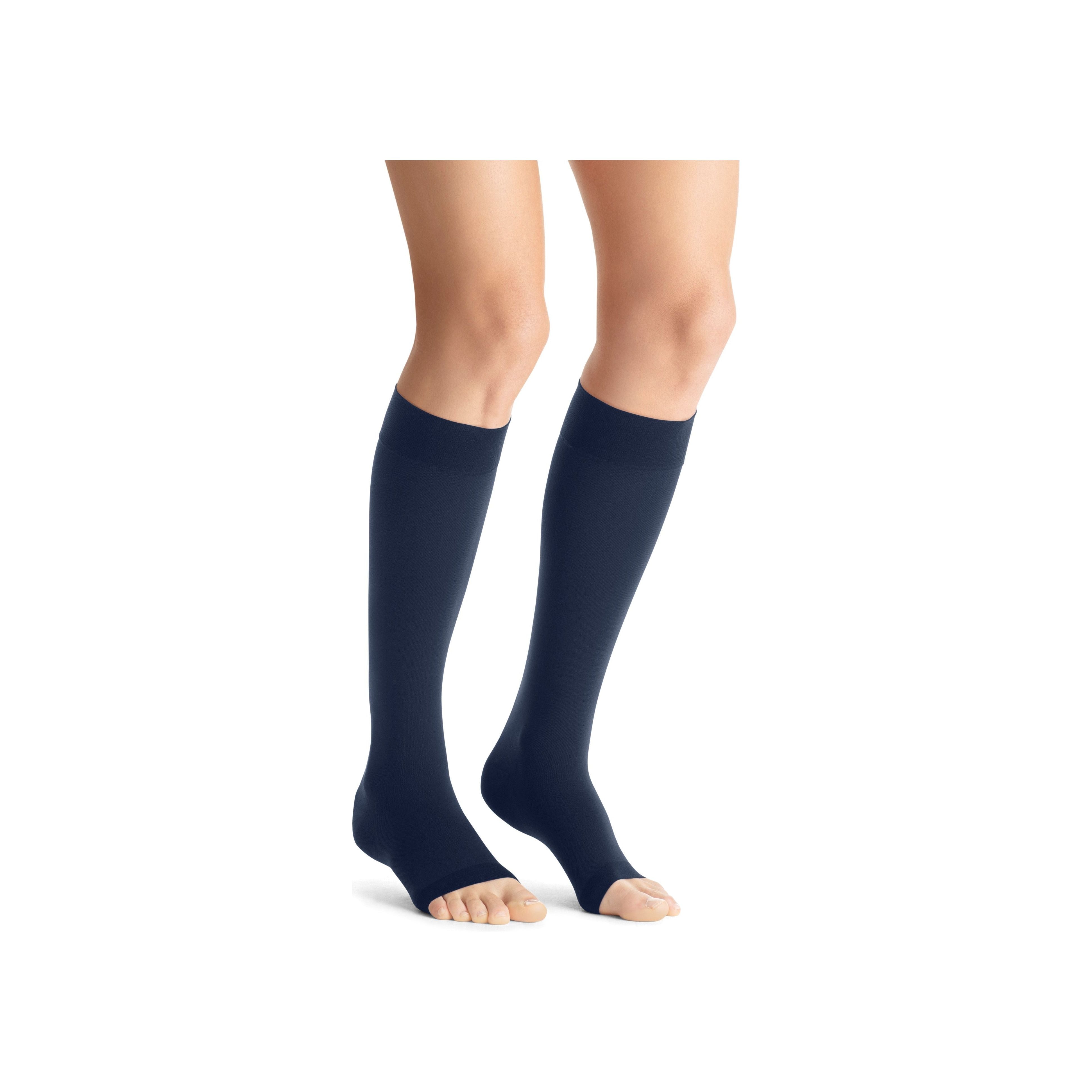 JOBST® Opaque Women's Knee High 20-30 mmHg, Open Toe, Maternity, Navy