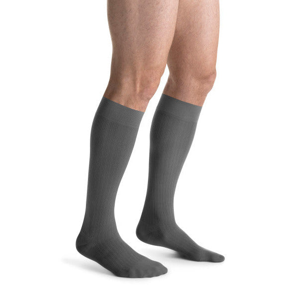 JOBST® forMen Ambition SoftFit 30-40 mmHg Knee High, Gray