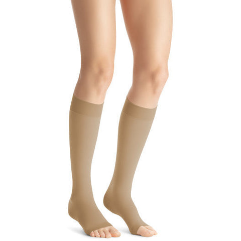  JOBST Sport Knee High 20-30 mmHg Compression Socks, Black/Cool  Black, Small : Health & Household